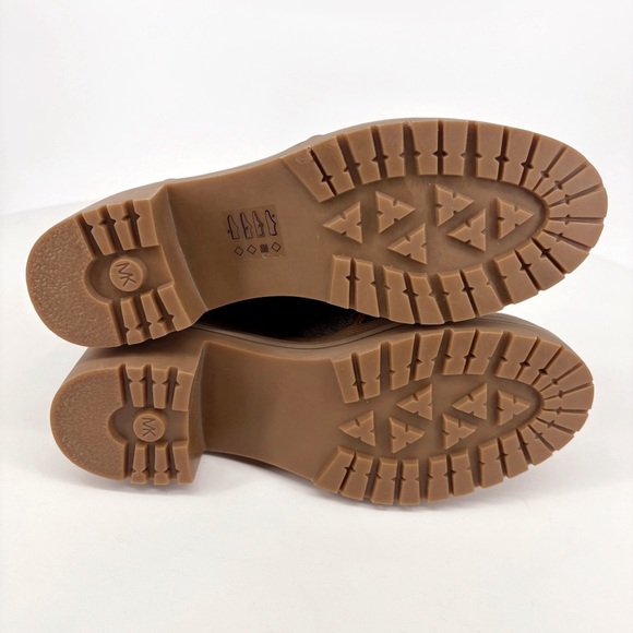 MICHAEL KORS | Corey MK Logo Combat Boots in Brown | Sz 8 - Picture 15 of 16